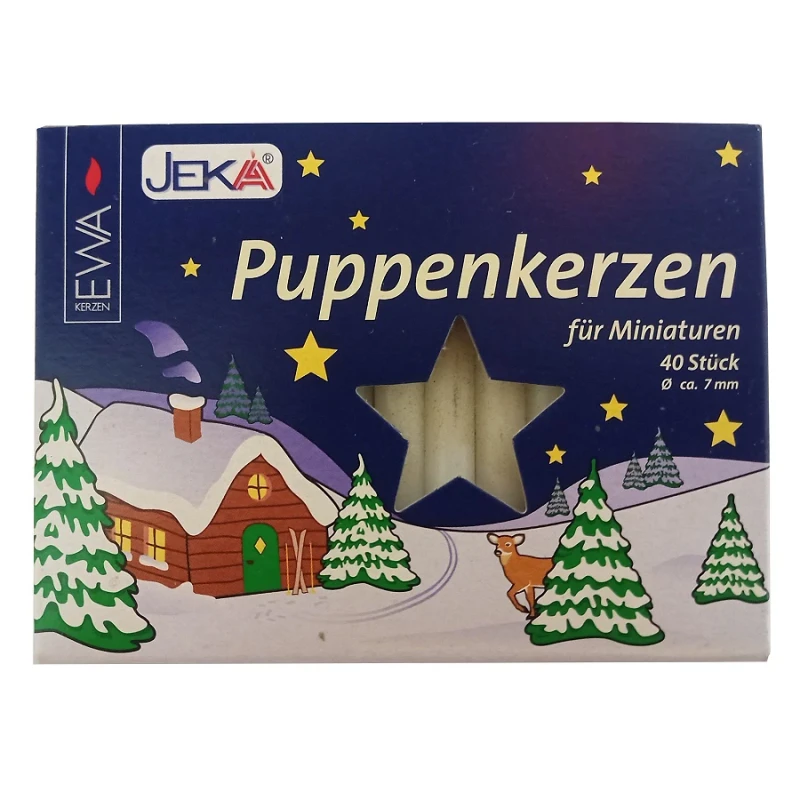 40 Puppenkerzen