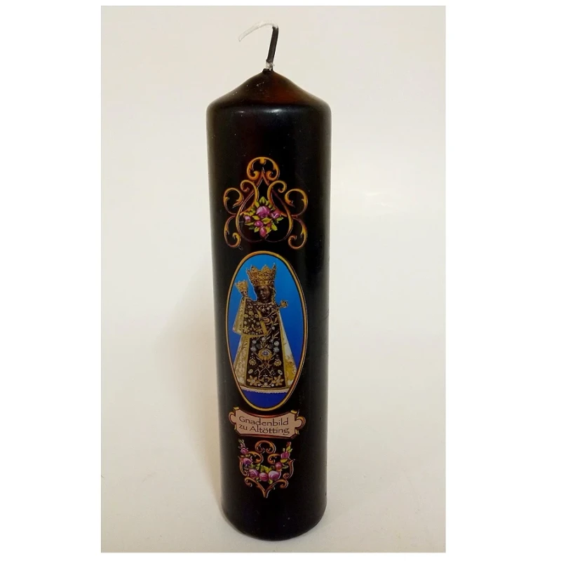 Schwarze Kirchen- Kerze