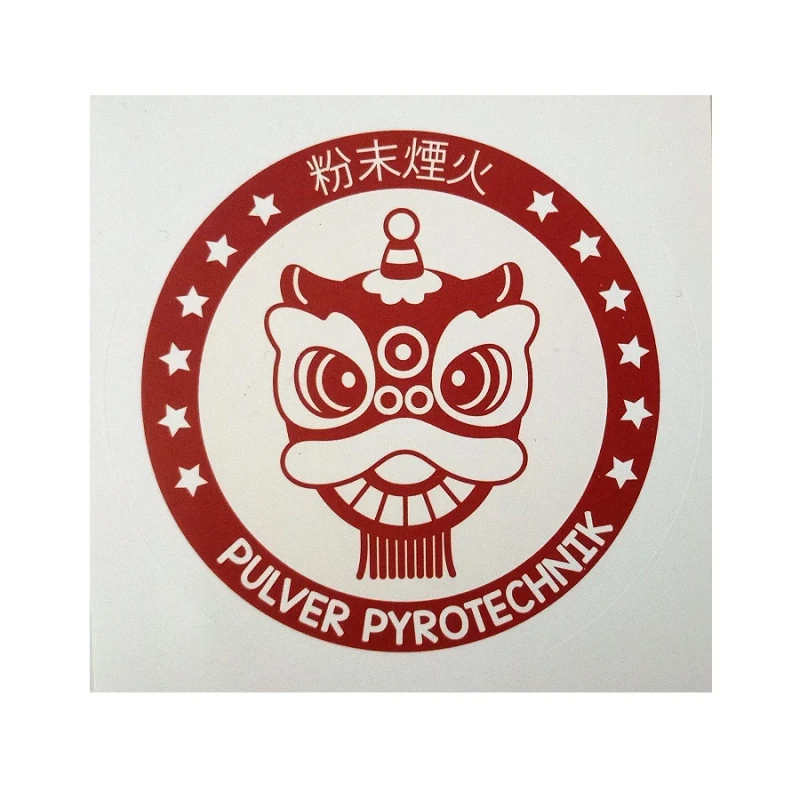 Pulver-Aufkleber