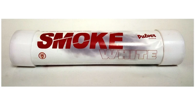 Pulver Rauchfackel weiß